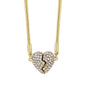 Magnetic Mended Heart Gem Necklace - Fashion Jewelry Magnetic Friendship and Lovers Heart Necklaces Niche